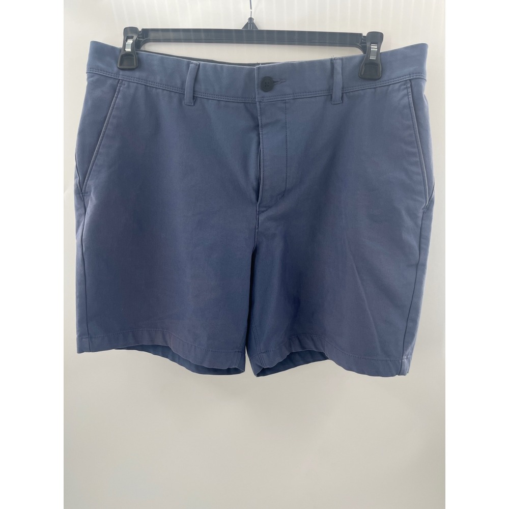 VRST Mens Limitless 7 Inch Chino Shorts Blue Size 36 Stretch Performance Golf